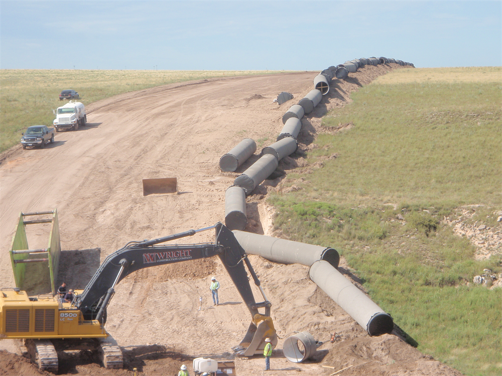 Expansion of the 54" pipeline - 2011